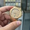 Replica Patek Philippe Nautilus Ladies Rose Gold & Yellow Gold Silver Dial 7118 1R 001 35.2mm