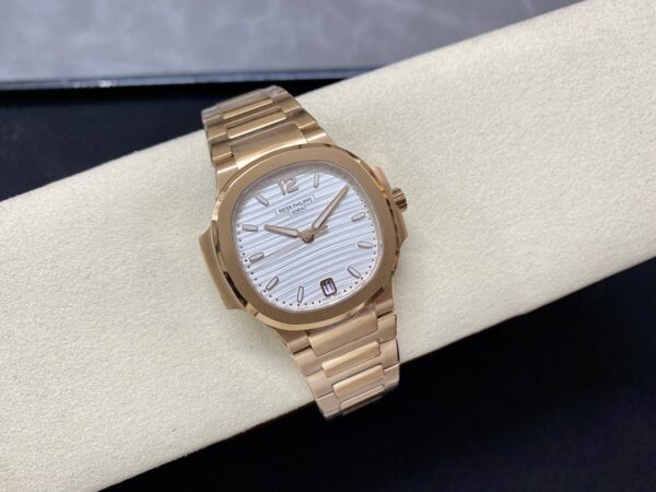 Replica Patek Philippe Nautilus Ladies Rose Gold &Amp; Yellow Gold Silver Dial 7118 1R 001 35.2Mm 38 Replica Patek Philippe Nautilus Ladies Rose Gold &Amp; Yellow Gold Silver Dial 7118 1R 001 35.2Mm