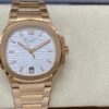 Replica Patek Philippe Nautilus Ladies Rose Gold & Yellow Gold Silver Dial 7118 1R 001 35.2mm