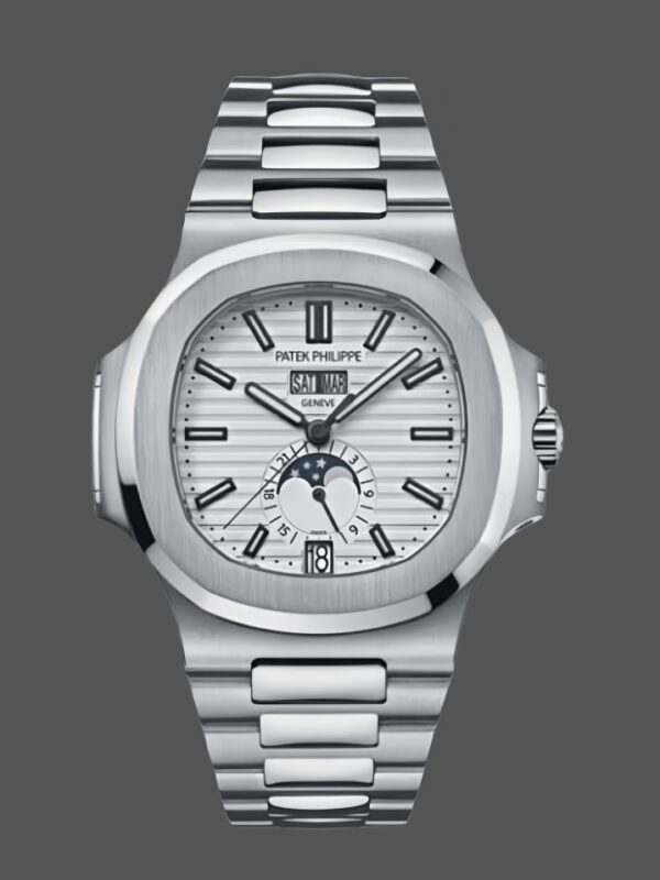 Replica Patek Philippe Nautilus Annual Calendar White Dial 5726 1A 010 15 Replica Patek Philippe Nautilus Annual Calendar White Dial 5726 1A 010