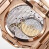 Replica Patek Philippe Nautilus Moon Phase Rose Gold Brown Sunburst 5712 1R 001 40MM