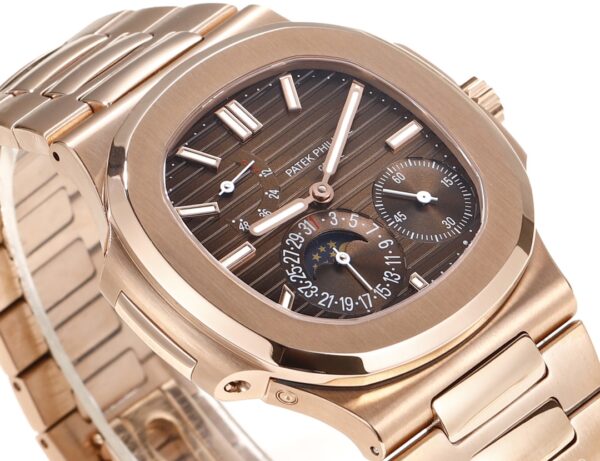 Replica Patek Philippe Nautilus Moon Phase Rose Gold Brown Sunburst 5712 1R 001 40Mm 20 Replica Patek Philippe Nautilus Moon Phase Rose Gold Brown Sunburst 5712 1R 001 40Mm