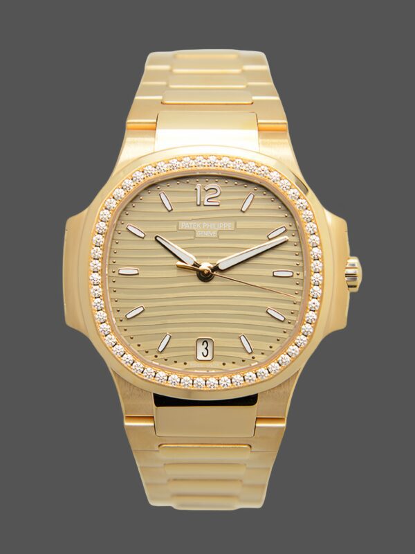 Replica Patek Philippe Ladies Nautilus Golden Dial Rose Gold 7118 1200R 010 29 Replica Patek Philippe Ladies Nautilus Golden Dial Rose Gold 7118 1200R 010