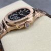 Replica Patek Philippe Nautilus Moon Phase Rose Gold Black Dial 5712 1R 001 40MM