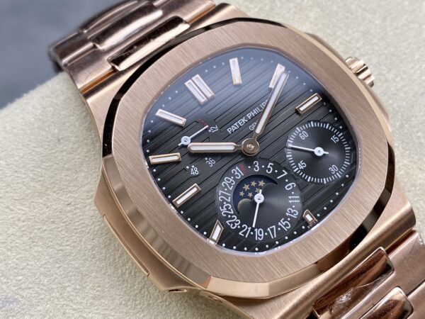 Replica Patek Philippe Nautilus Moon Phase Rose Gold Black Dial 5712 1R 001 40Mm 27 Replica Patek Philippe Nautilus Moon Phase Rose Gold Black Dial 5712 1R 001 40Mm
