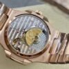 Replica Patek Philippe Nautilus Moon Phase Rose Gold Black Dial 5712 1R 001 40MM