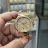 Replica Patek Philippe Ladies Nautilus Golden Dial Rose Gold 7118 1200R 010