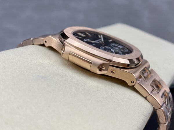 Replica Patek Philippe Nautilus Moon Phase Rose Gold Black Dial 5712 1R 001 40Mm 28 Replica Patek Philippe Nautilus Moon Phase Rose Gold Black Dial 5712 1R 001 40Mm