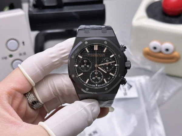 Replica Swiss Audemars Piguet Royal Oak Chronograph Black Ceramic &Amp; Black Dial 41Mm