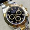 Replica Swiss Rolex Cosmograph Daytona Two-Tone Gold & Black Dial