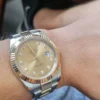 Replica Swiss Rolex Datejust 41 Yellow Gold & Champagne Diamond Dial