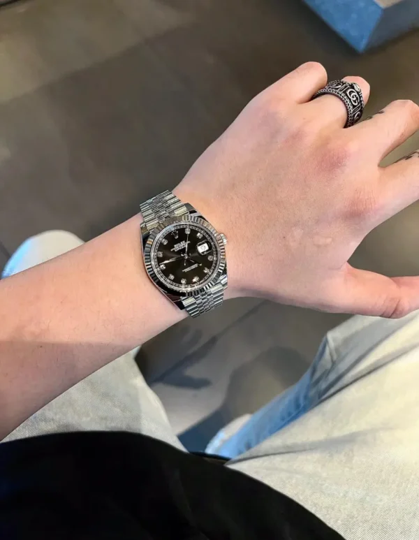 Replica Swiss Rolex Datejust 41 Black Dial &Amp; Steel 11 Replica Swiss Rolex Datejust 41 Black Dial &Amp; Steel