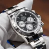 Replica Swiss Rolex Cosmograph Daytona 40mm White Gold & Black Dial