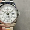 Replica Swiss Rolex Sky-Dweller Oyster 42mm Silver & Blue