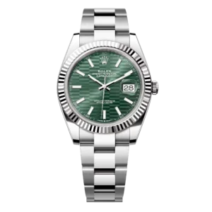 Replica Swiss Rolex Datejust 41 Green Dial & Steel