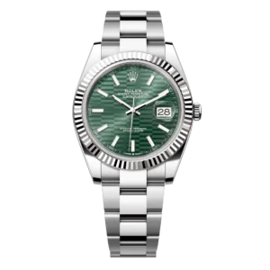 Replica Swiss Rolex Datejust 41 Green Dial & Steel