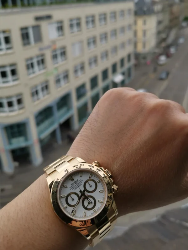 Replica Swiss Rolex Cosmograph Daytona Yellow Gold &Amp; Black Dial