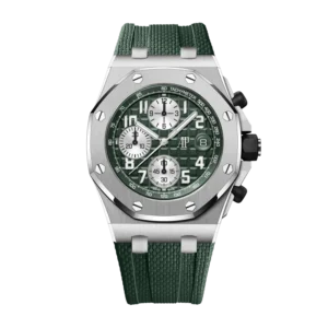 Replica Swiss AP Royal Oak Offshore Chronograph Titanium Green Dial 42mm
