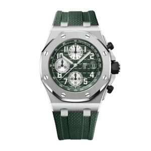 Replica Swiss AP Royal Oak Offshore Chronograph Titanium Green Dial 42mm