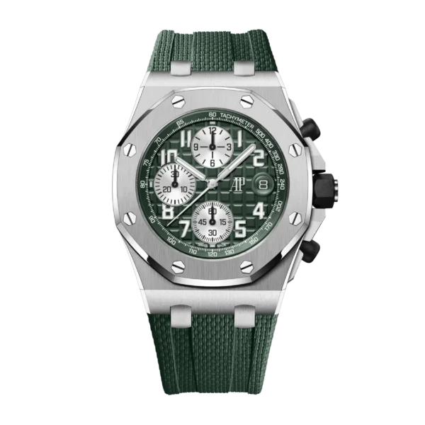 Replica Swiss Ap Royal Oak Offshore Chronograph Titanium Green Dial 42Mm 33 Replica Swiss Ap Royal Oak Offshore Chronograph Titanium Green Dial 42Mm