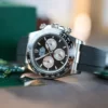 Replica Swiss Rolex Cosmograph Daytona White Gold & Steel Dial Oysterflex