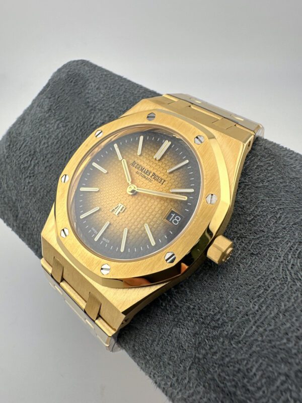 Replica Swiss Audemars Piguet Royal Oak Yellow Gold &Amp; Black Dial 39Mm