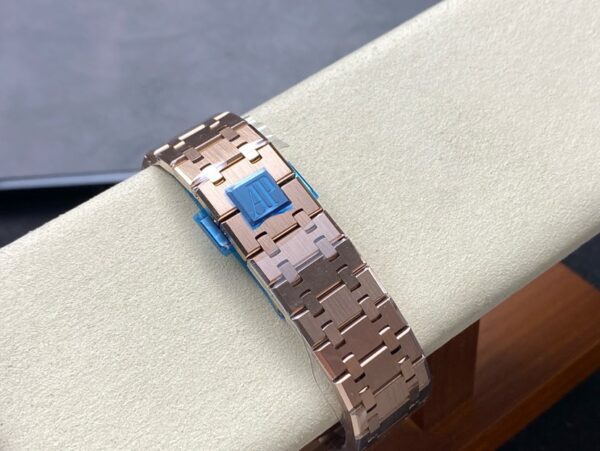 Replica Swiss Audemars Piguet Royal Oak Chronograph Rose Gold &Amp; Blue Dial 41Mm