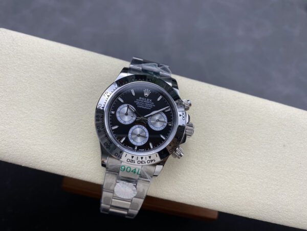 Replica Swiss Rolex Cosmograph Daytona 40Mm White Gold &Amp; Black Dial