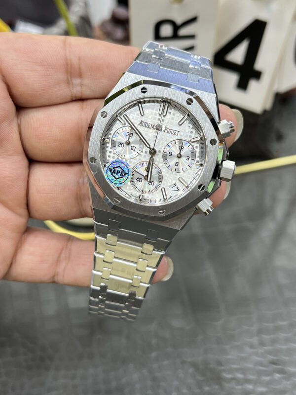 Replica Swiss Audemars Piguet Royal Oak Chronograph Steel &Amp; Black Dial 41Mm