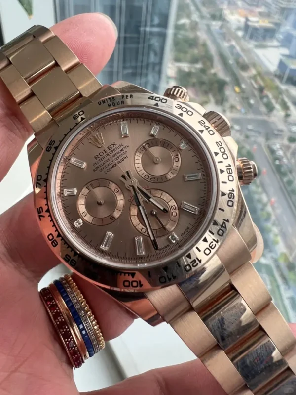 Replica Rolex Cosmograph Daytona Oyster Everose Gold 116505-0012 40Mm 12 Replica Rolex Cosmograph Daytona Oyster Everose Gold 116505-0012 40Mm