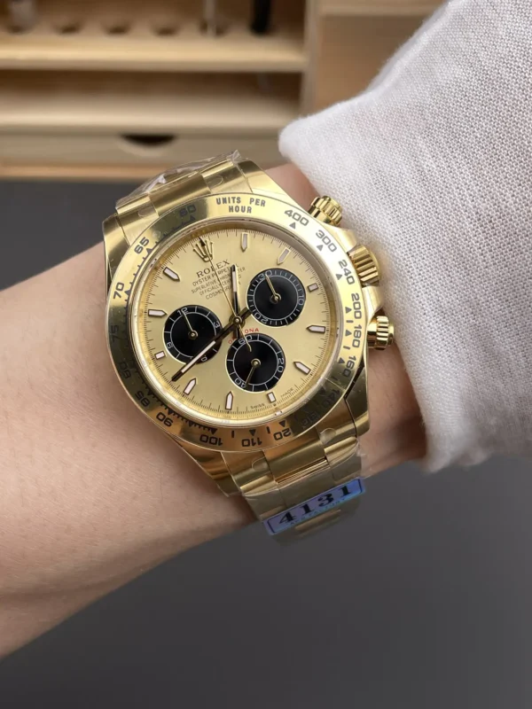 Replica Swiss Rolex Cosmograph Daytona Yellow Gold &Amp; Green Dial