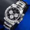 Replica Swiss Rolex Cosmograph Daytona 40mm White Gold & Black Dial