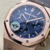 Replica Swiss Audemars Piguet Royal Oak Chronograph Rose Gold & Blue Dial 41mm