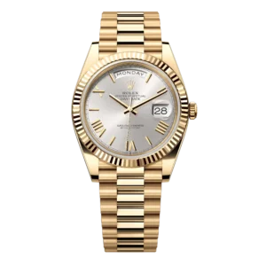 Replica Rolex Day-Date Silver Roman Dial 228238 40MM