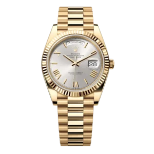 Replica Rolex Day-Date Silver Roman Dial 228238 40Mm