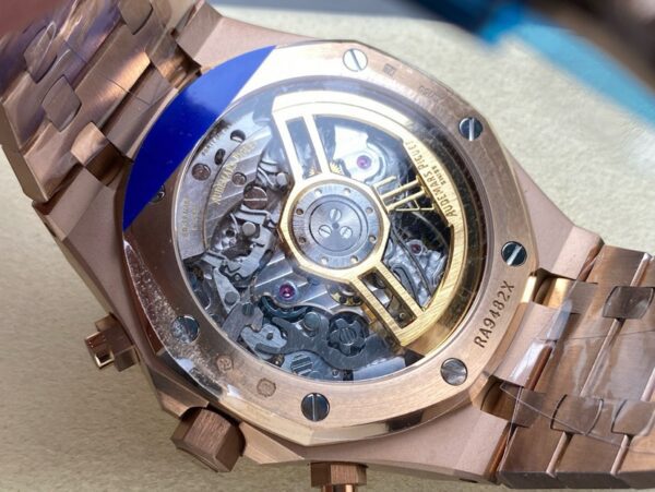 Replica Swiss Audemars Piguet Royal Oak Chronograph Rose Gold &Amp; Blue Dial 41Mm
