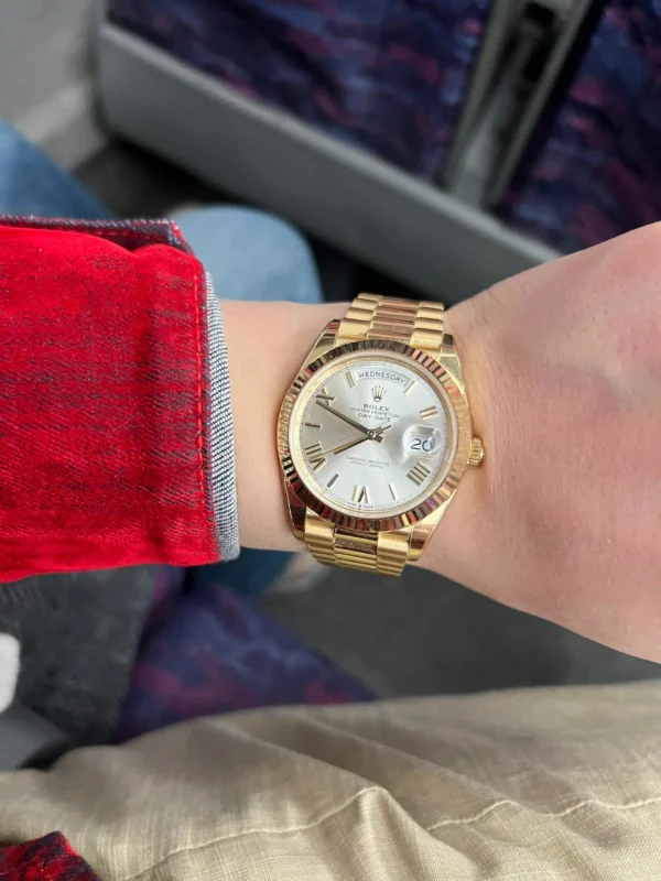 Replica Rolex Day-Date Silver Roman Dial 228238 40Mm 5 Replica Rolex Day-Date Silver Roman Dial 228238 40Mm