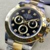 Replica Swiss Rolex Cosmograph Daytona Two-Tone Gold & Black Dial