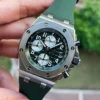 Replica Swiss AP Royal Oak Offshore Chronograph Titanium Green Dial 42mm