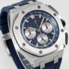 Replica Swiss Audemars Piguet Royal Oak Offshore Titanium & Blue Dial 43mm
