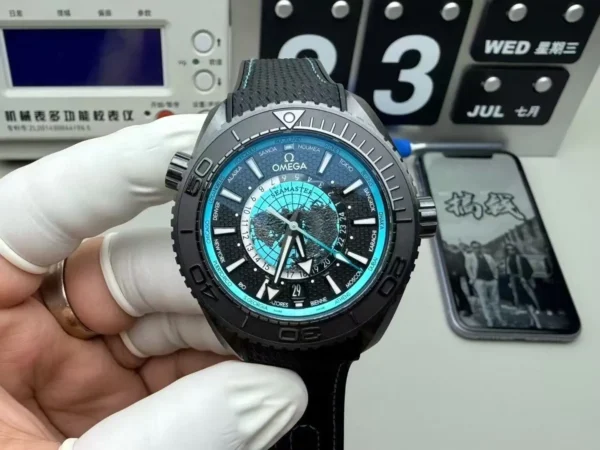 Replica Swiss Omega Seamaster Planet Ocean 45.5Mm Black Dial 4 Replica Swiss Omega Seamaster Planet Ocean 45.5Mm Black Dial