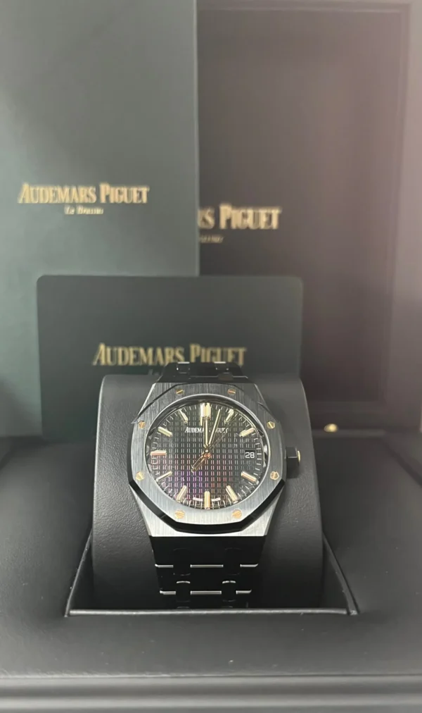 Replica Swiss Ap Royal Oak Black Ceramic Rainbow Dial 21 Replica Swiss Ap Royal Oak Black Ceramic Rainbow Dial