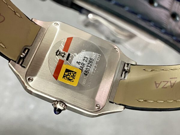 Replica Swiss Cartier Santos-Dumont Large Blue Strap 43.5Mm