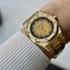Replica Swiss Audemars Piguet Royal Oak Yellow Gold & Black Dial 39mm