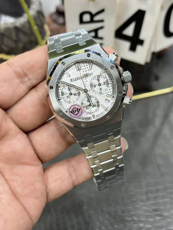 Replica Swiss Audemars Piguet Royal Oak Chronograph Steel &Amp; Black Dial 41Mm