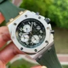 Replica Swiss AP Royal Oak Offshore Chronograph Titanium Green Dial 42mm