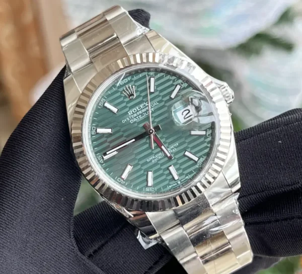 Replica Swiss Rolex Datejust 41 Blue Dial &Amp; Steel 5 Replica Swiss Rolex Datejust 41 Green Dial &Amp; Steel