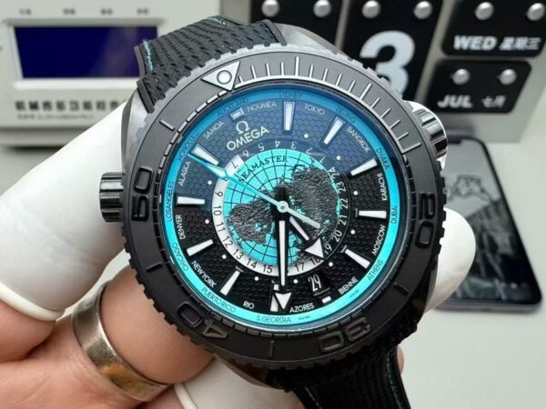 Replica Swiss Omega Seamaster Planet Ocean 45.5Mm Black Dial 8 Replica Swiss Omega Seamaster Planet Ocean 45.5Mm Black Dial