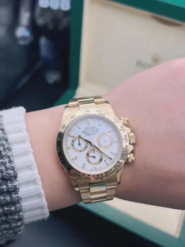 Replica Swiss Rolex Cosmograph Daytona Yellow Gold &Amp; Black Dial