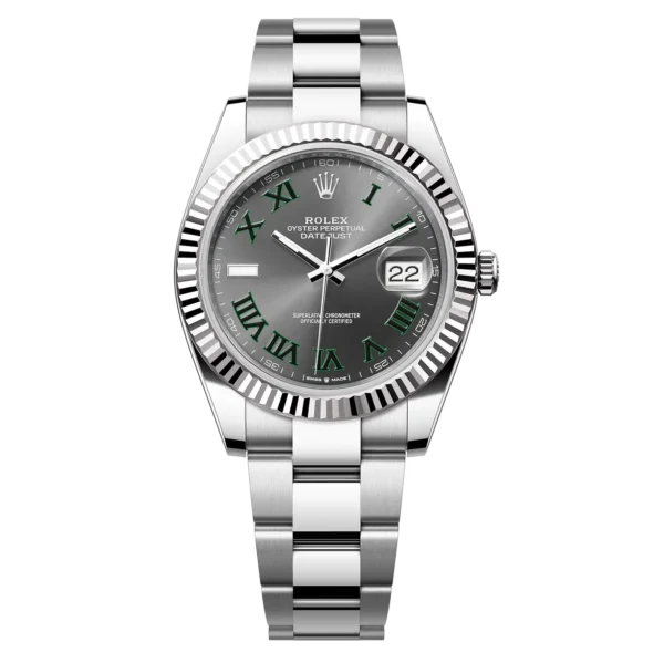 Rolex Datejust 41Mm Stainless Steel 126334 Gro Wimbledon